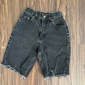 Riders Jeans Black Jean Shorts